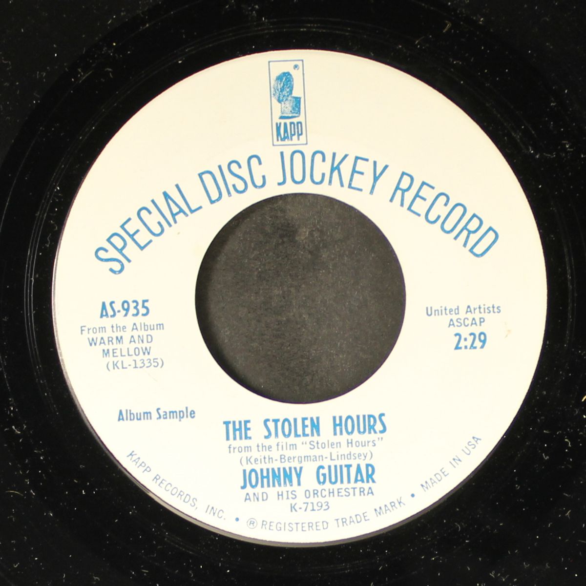 the stolen hours / lollipops and roses by JOHNNY GUITAR