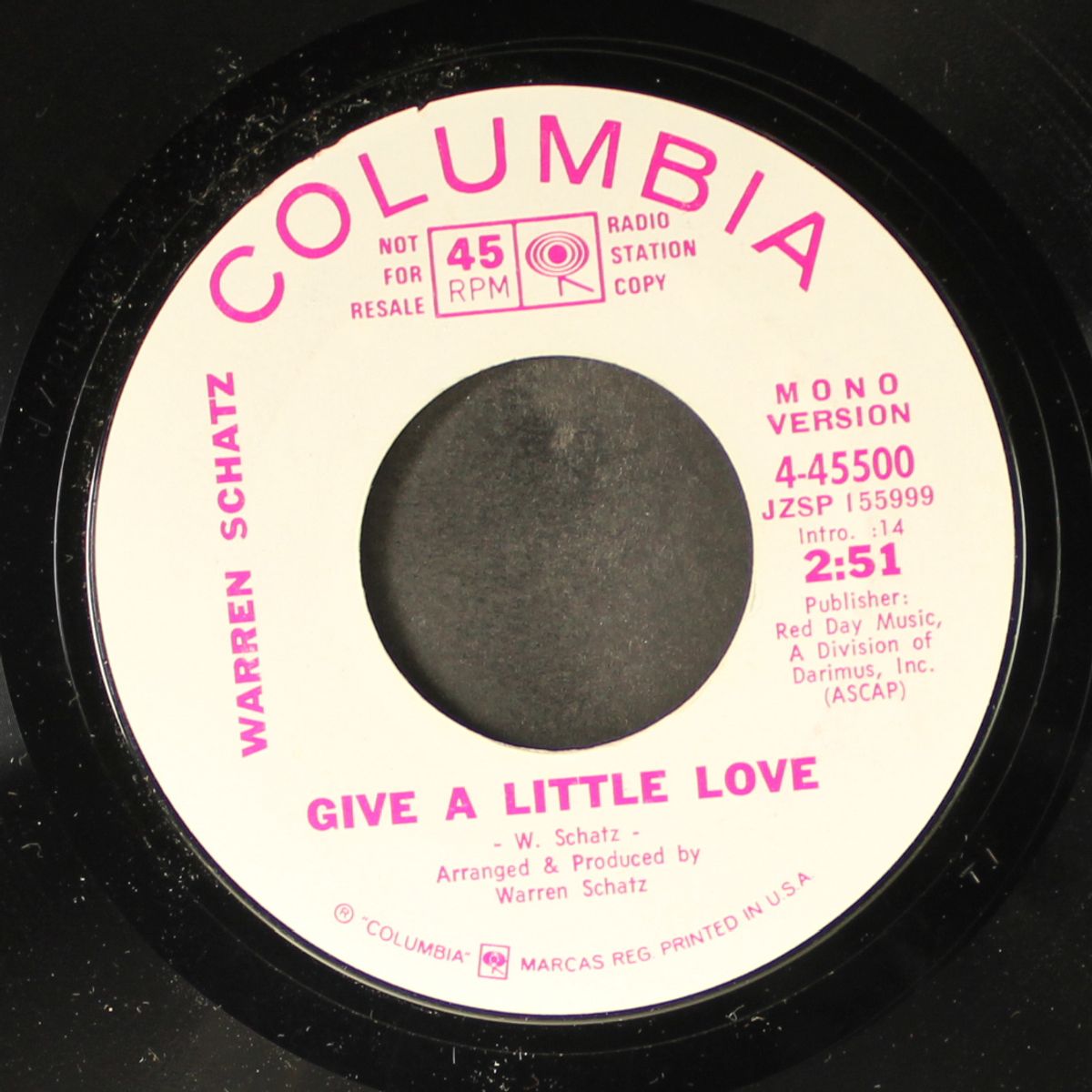 give a little love / mono by WARREN SCHATZ