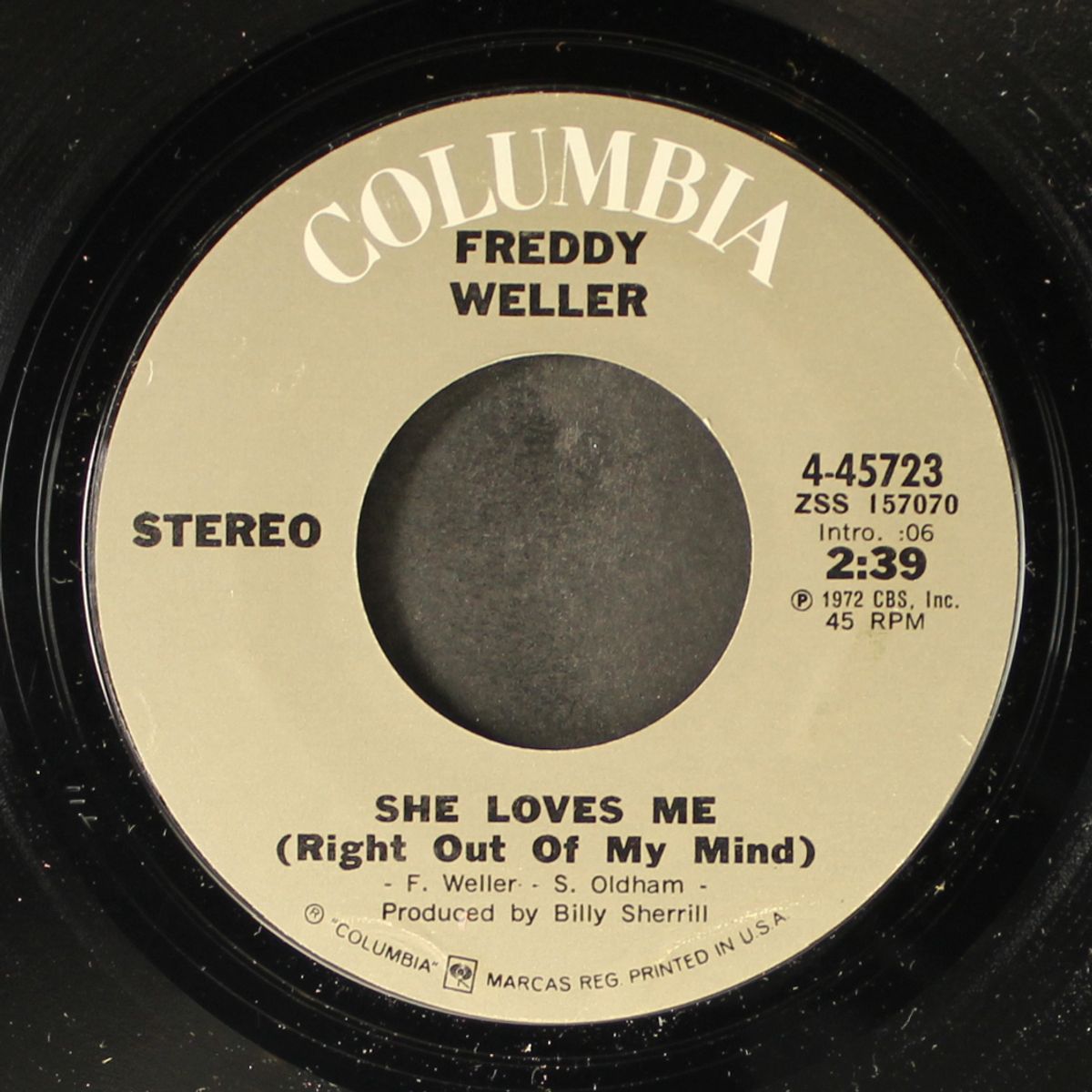 she loves me / there's an angel on my shoulder by FREDDY WELLER