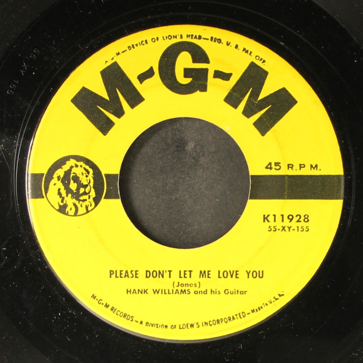 please don't let me love you / faded love and winter roses by HANK WILLIAMS