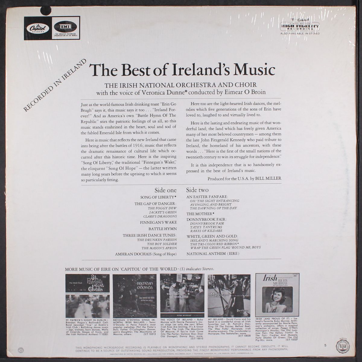 the best of ireland's music by IRISH NATIONAL ORCHESTRA & CHOIR