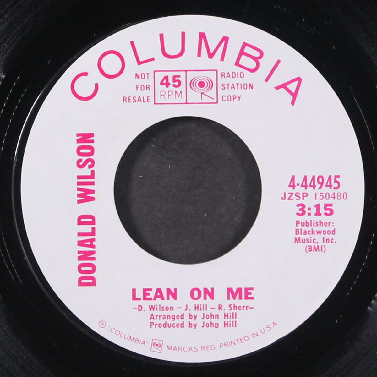 poor man / lean on me by DONALD WILSON