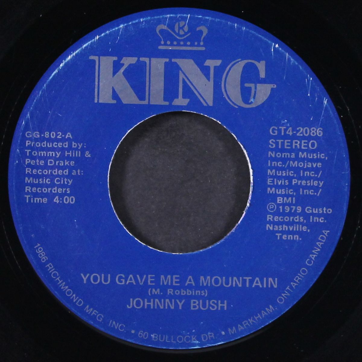 you gave me a mountain by JOHNNY BUSH