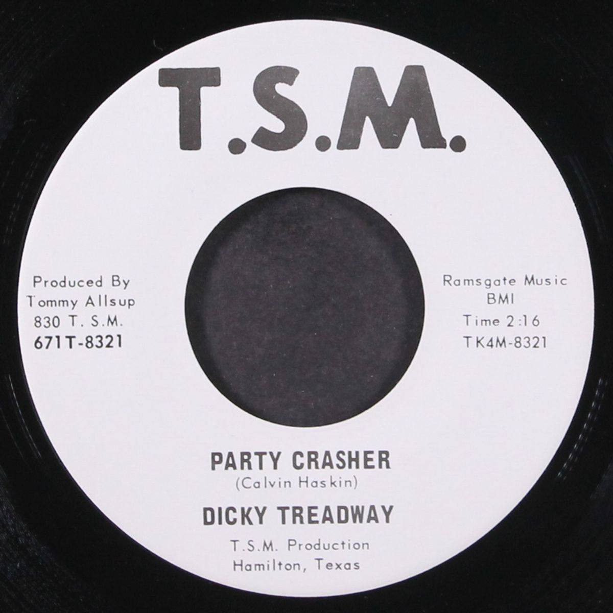 party crasher / fess up by DICKY TREADWAY & SALADOS