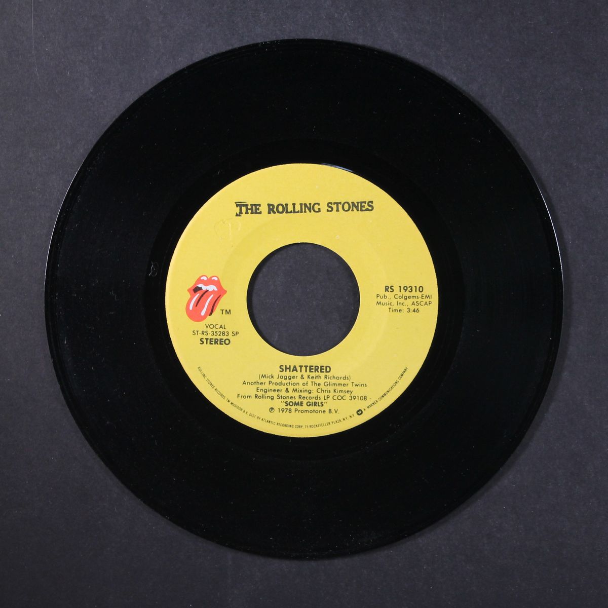 shattered / everything is turning to gold by ROLLING STONES