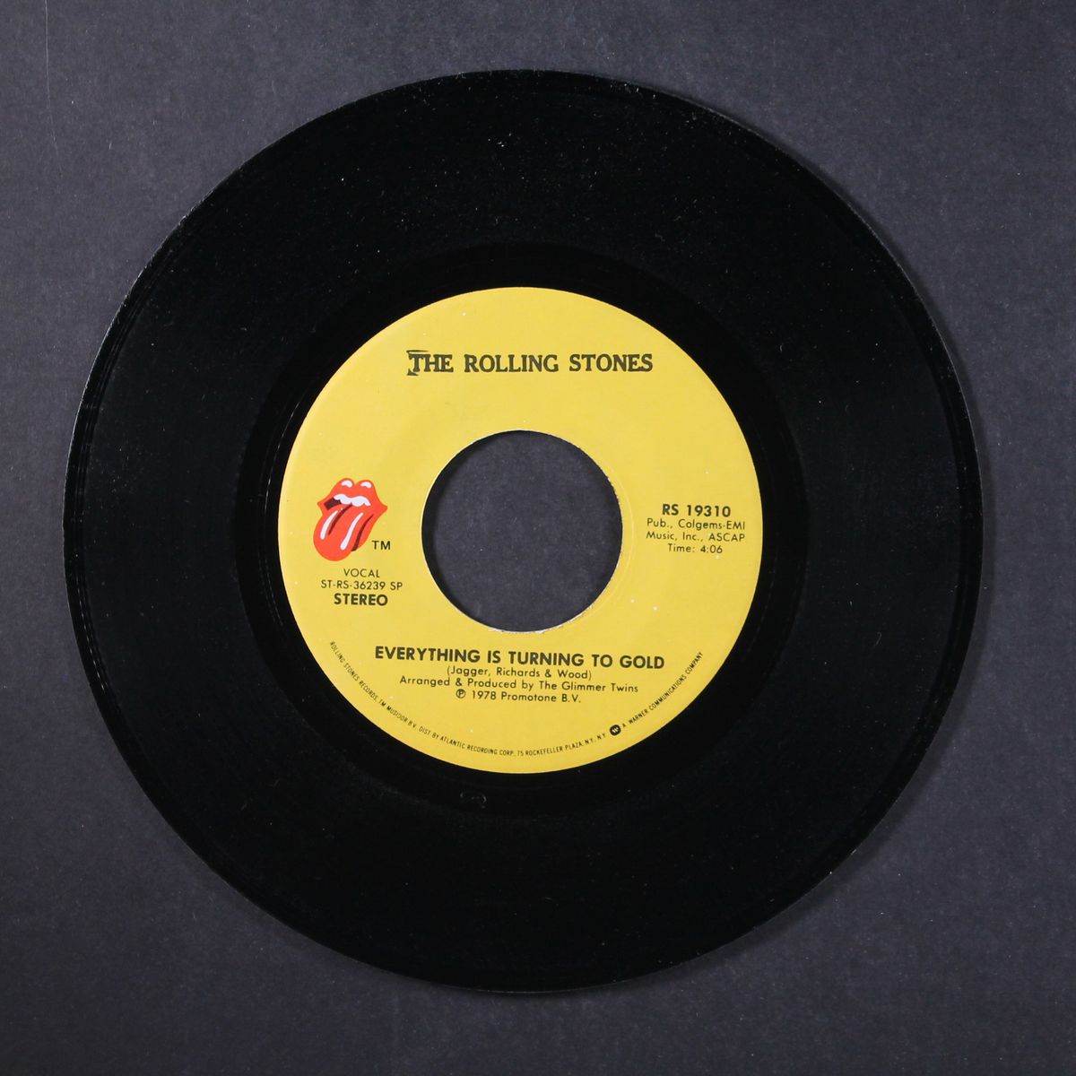 shattered / everything is turning to gold by ROLLING STONES