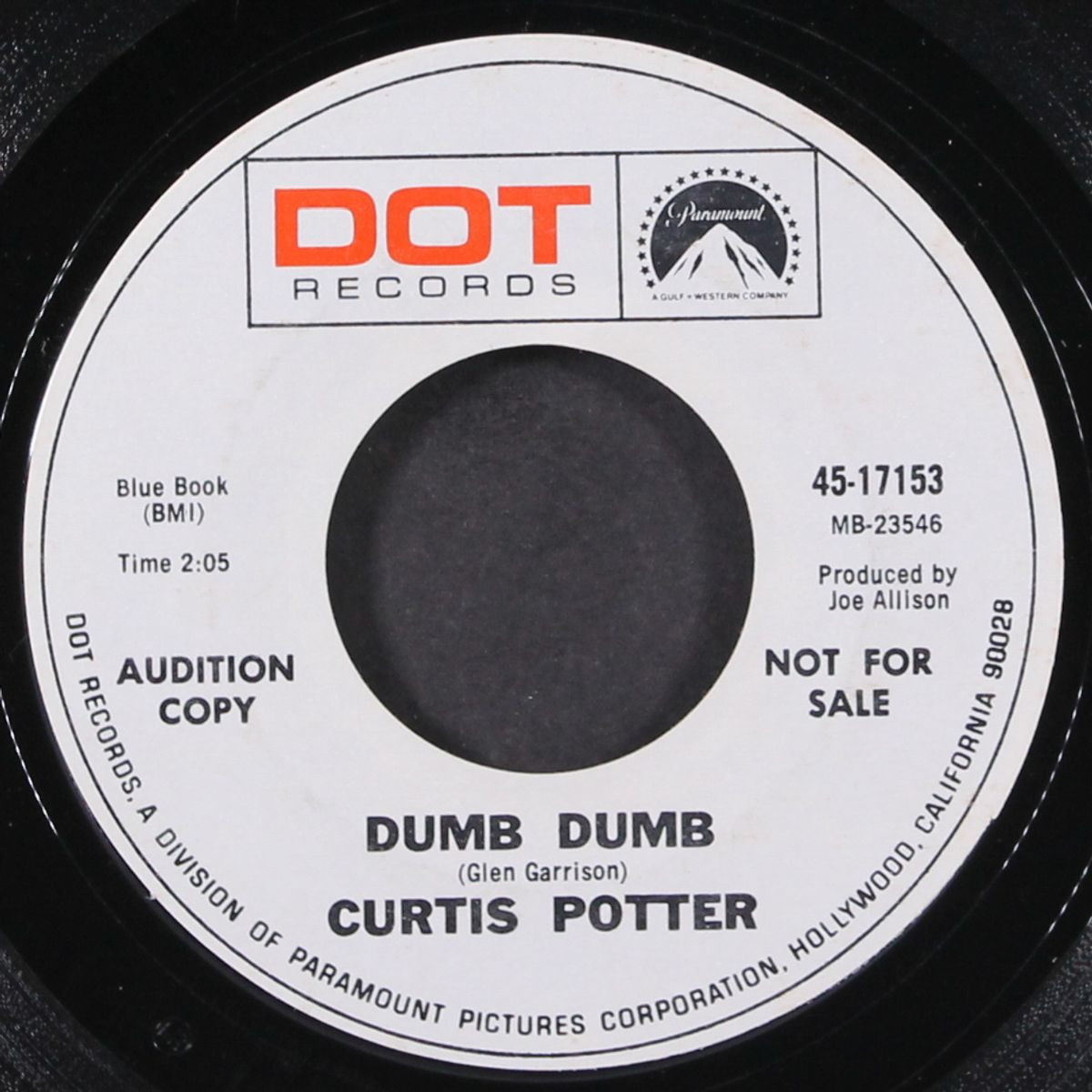 a drowning man / dumb dumb by CURTIS POTTER