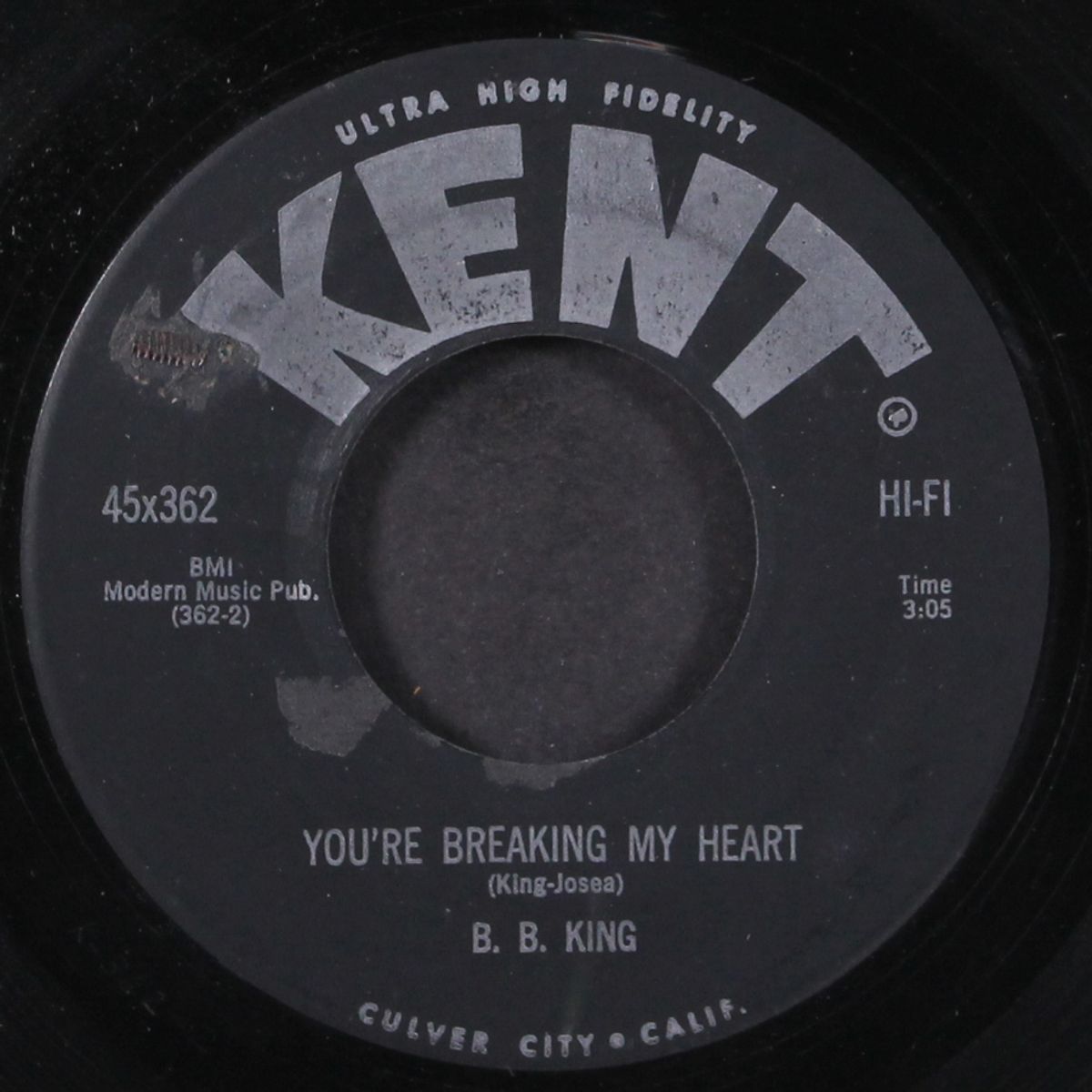 bad case of love / you're breaking my heart by B.B. KING