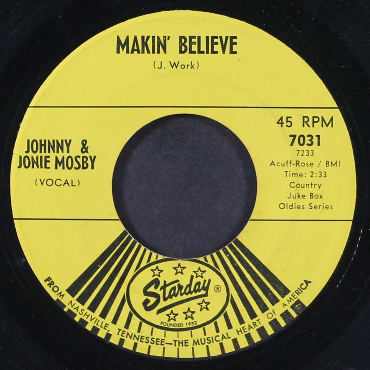 makin' believe / dear oakie by JOHNNY & JONIE MOSBY