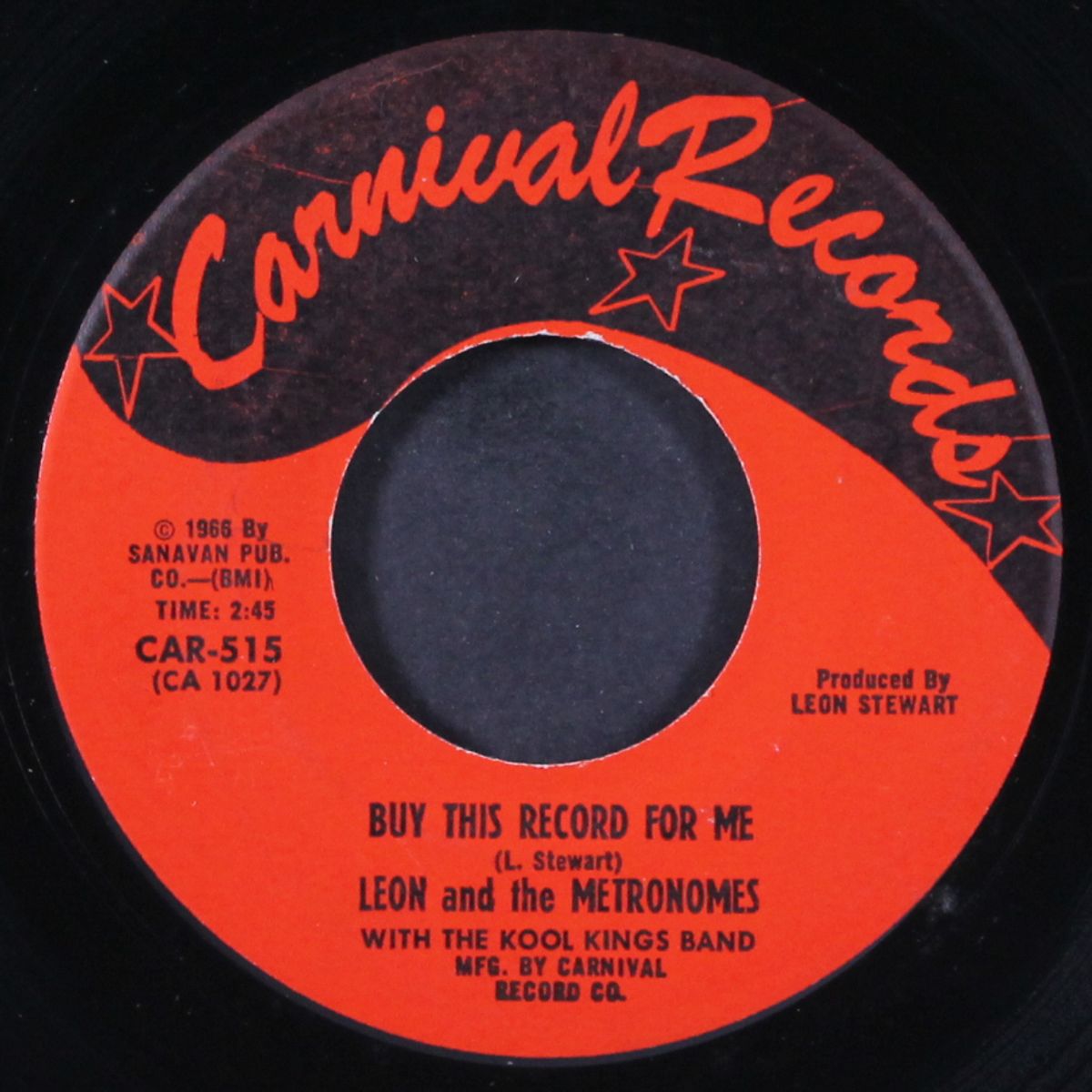 i'll catch you on the rebound / buy this record for me by LEON & METRONOMES