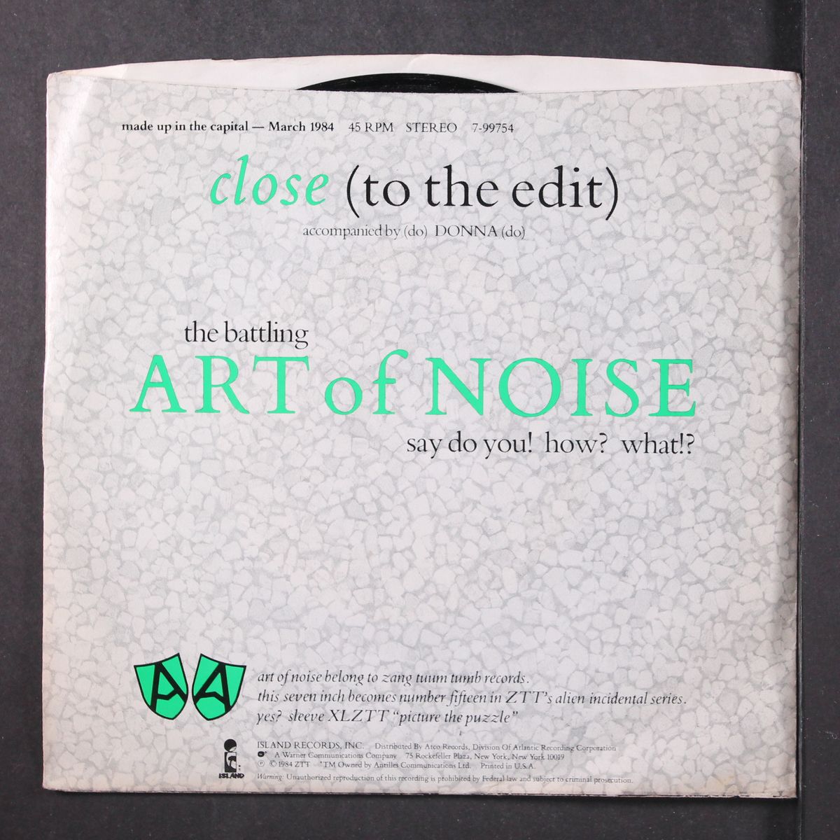 close (to the edit) by ART OF NOISE
