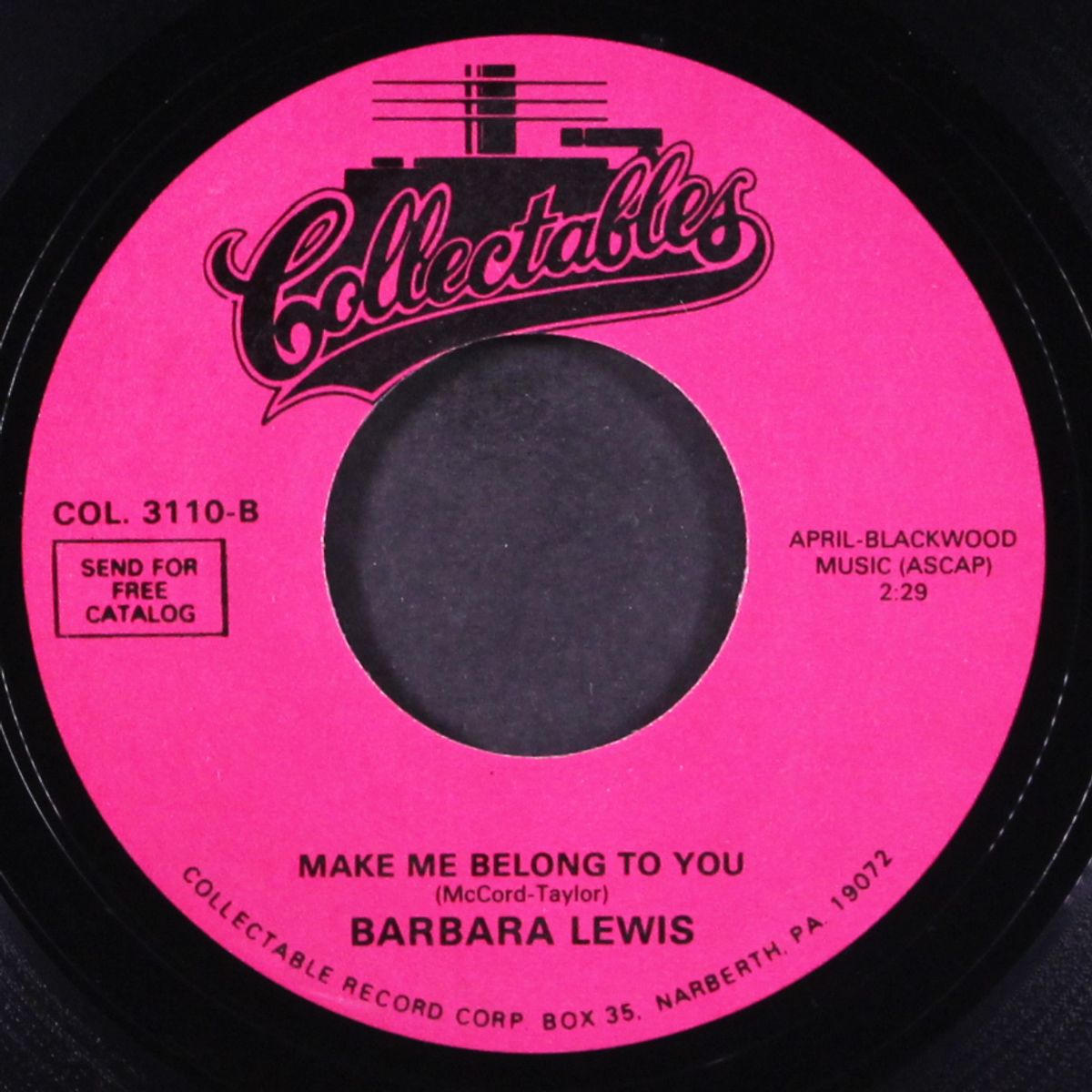 make me your baby / make me belong to you by BARBARA LEWIS