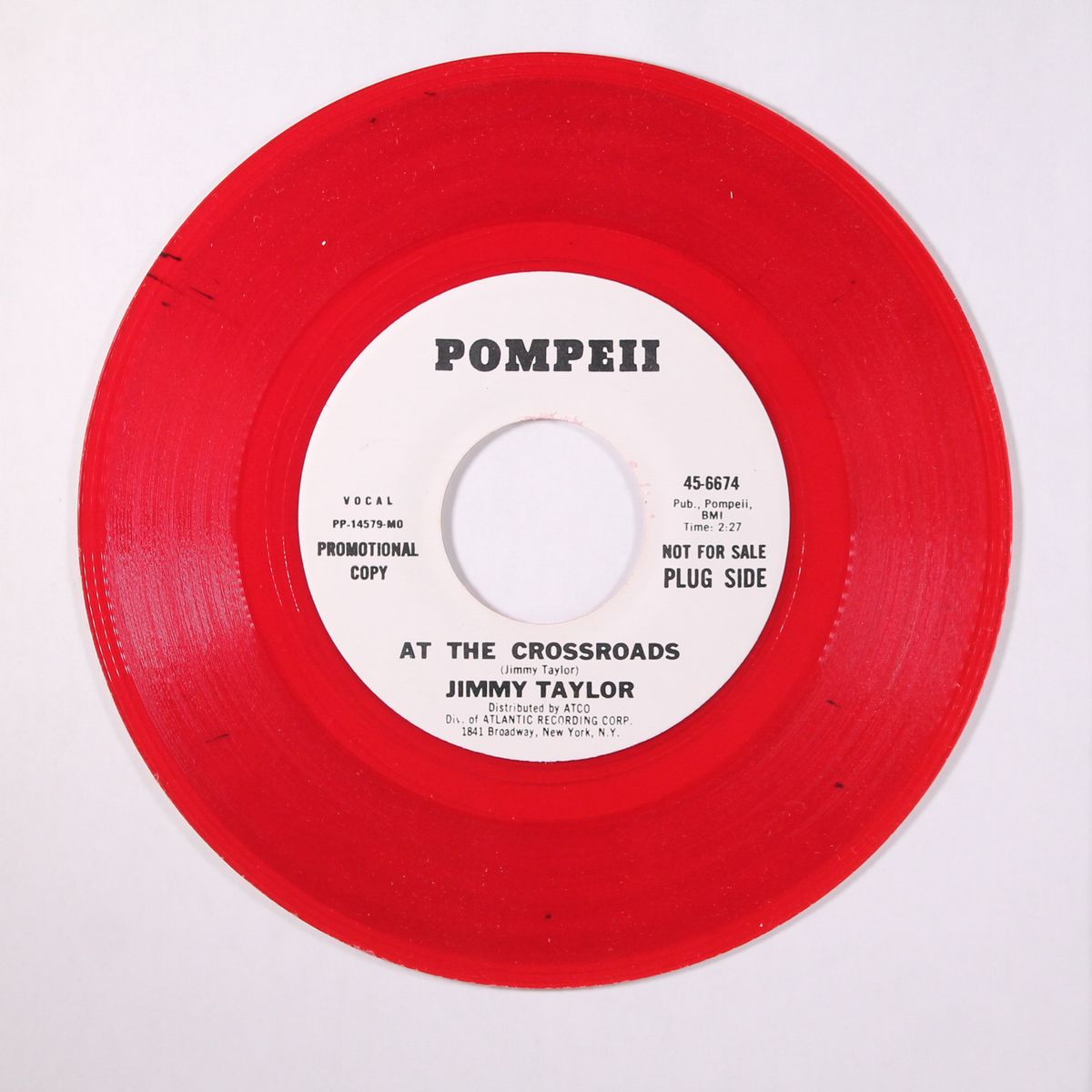 at the crossroads / my woman by JIMMY TAYLOR
