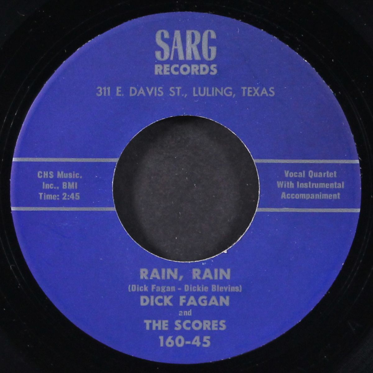 nothing really shakes me / rain, rain by DICK FAGAN & SCORES