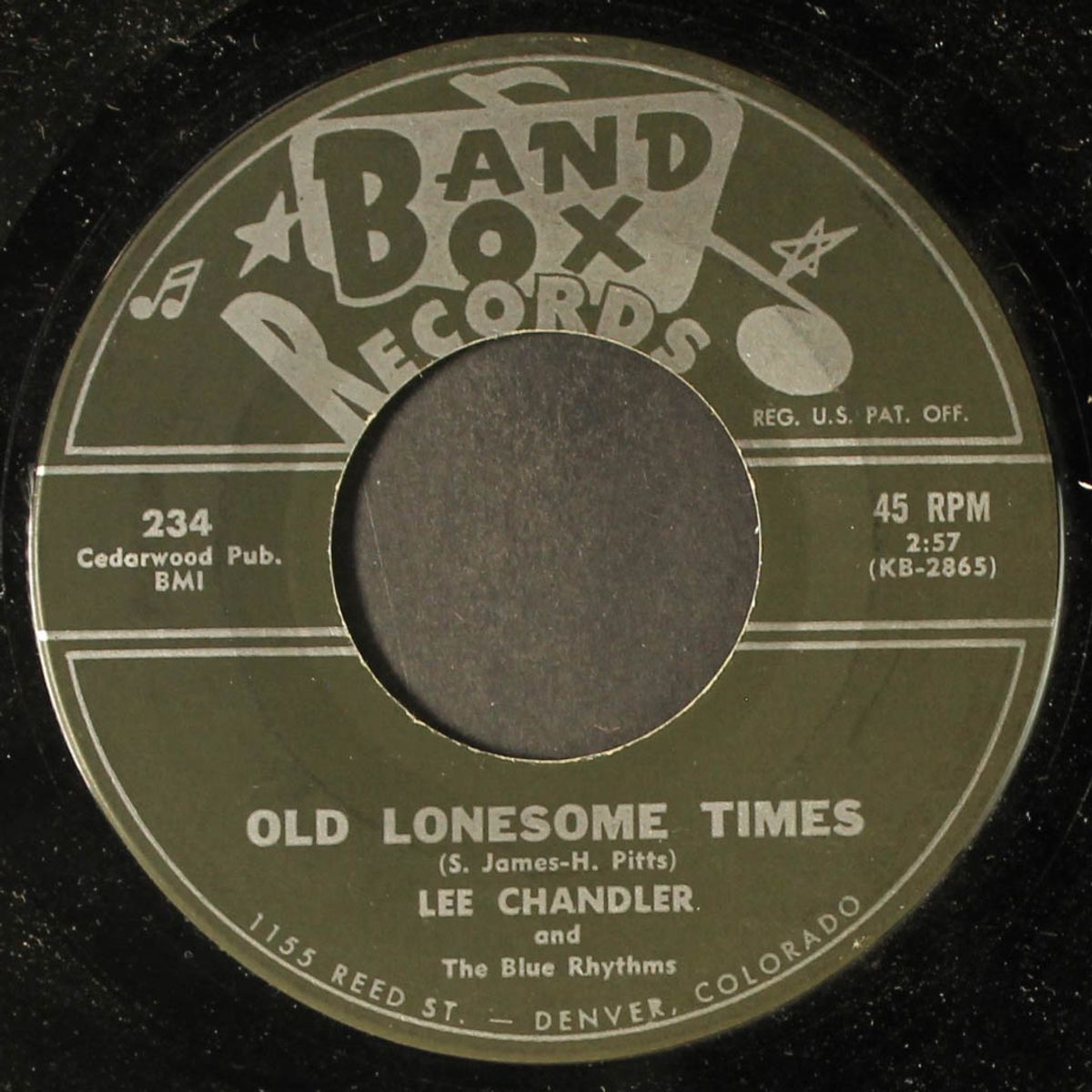 old lonesome times / i'll step aside by LEE CHANDLER
