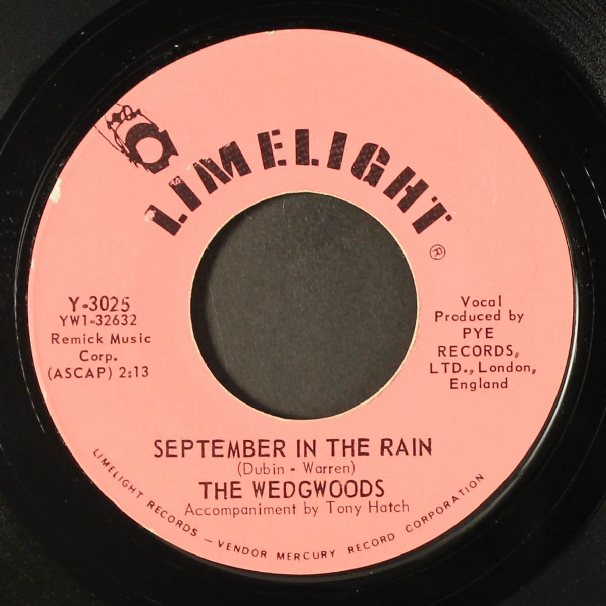 september in the rain / gone, gone away by WEDGWOODS