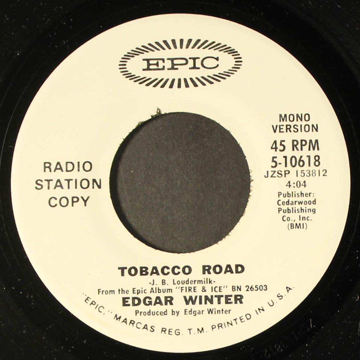 tobacco road / mono by EDGAR WINTER