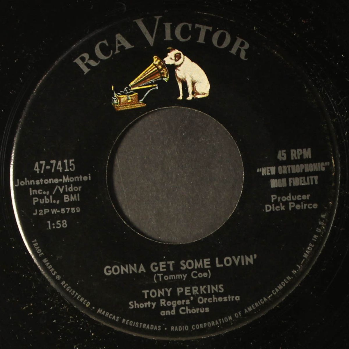 treasure island / gonna get some lovin' by TONY PERKINS