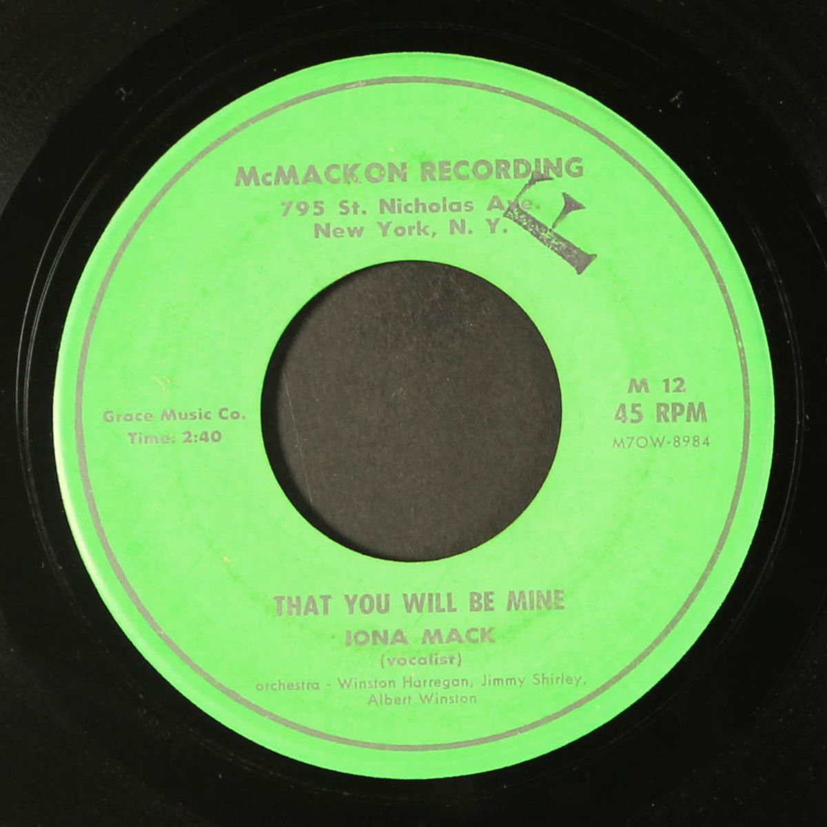 tell me why you act that way / that you will be mine by IONA MACK