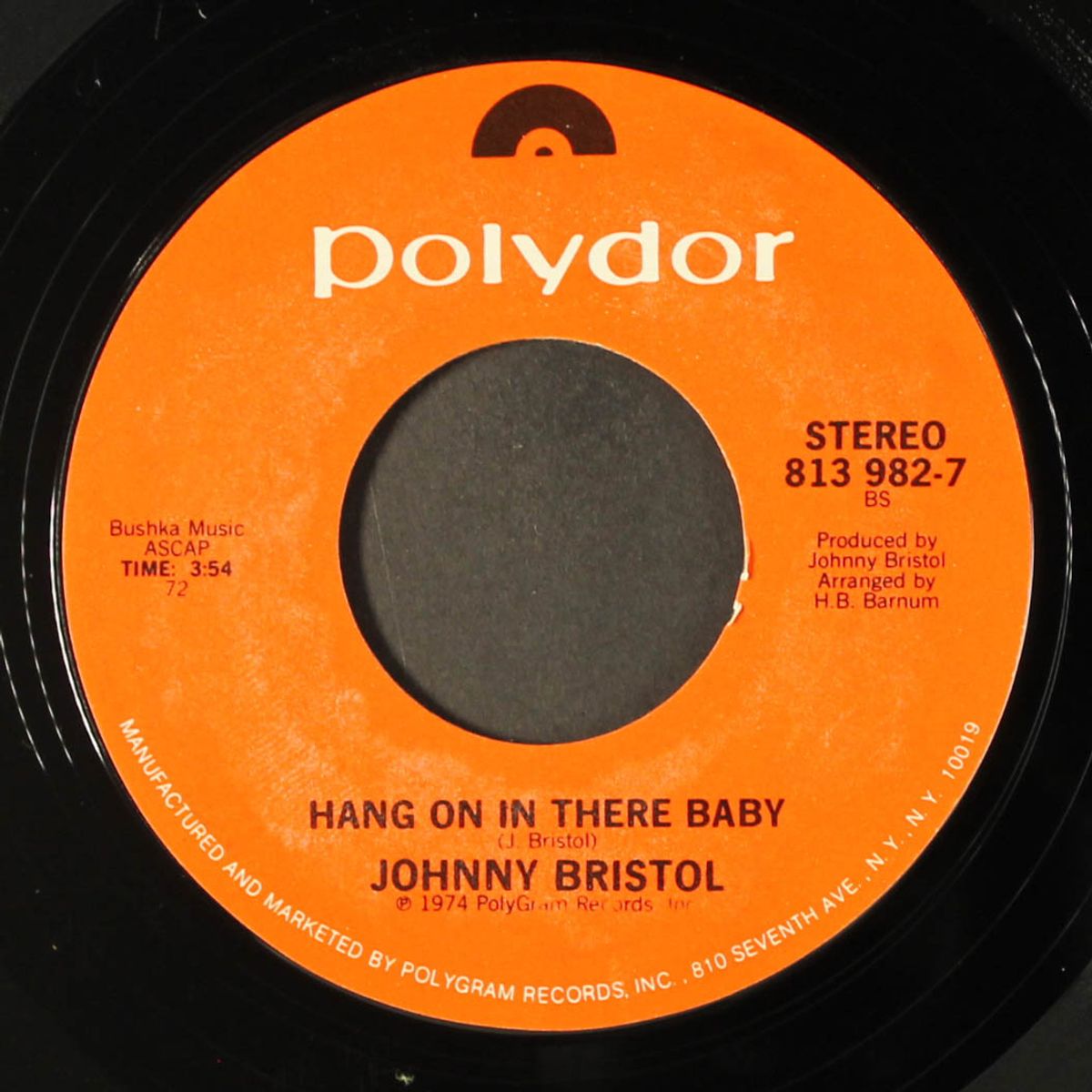 stand by me / hang on in there baby by SPYDER TURNER / JOHNNY BRISTOL