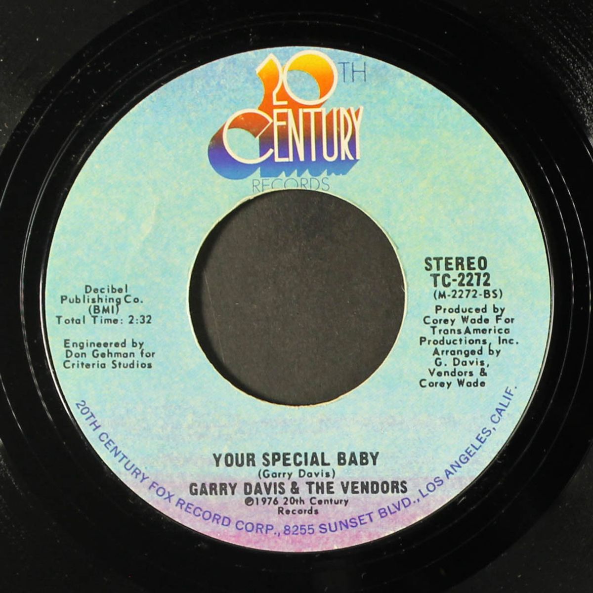 funk machine / your special baby by GARRY DAVIS & VENDORS