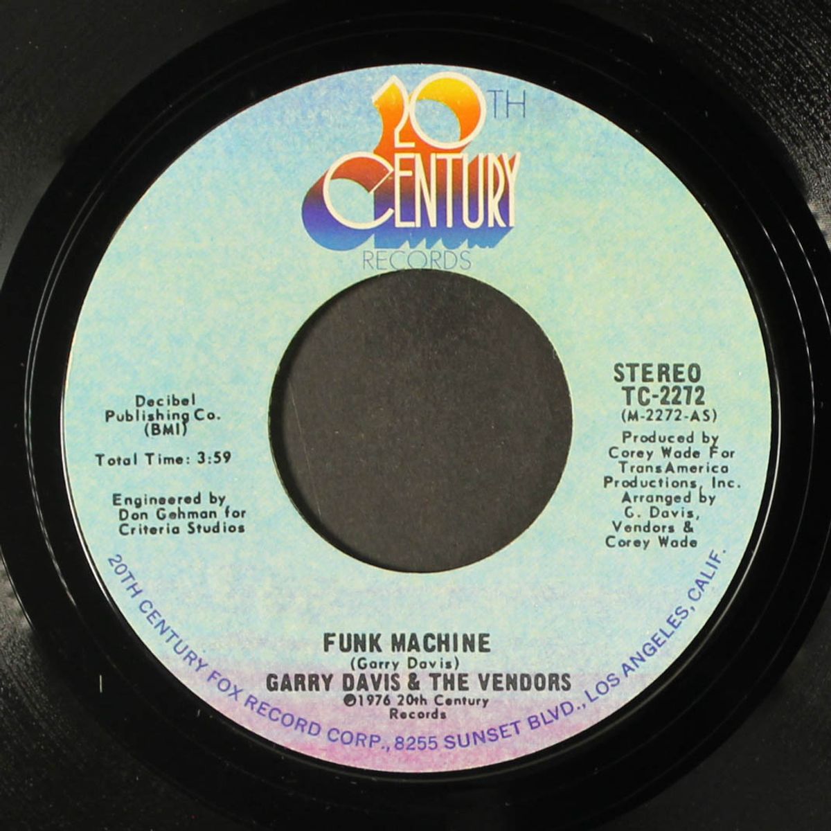 funk machine / your special baby by GARRY DAVIS & VENDORS