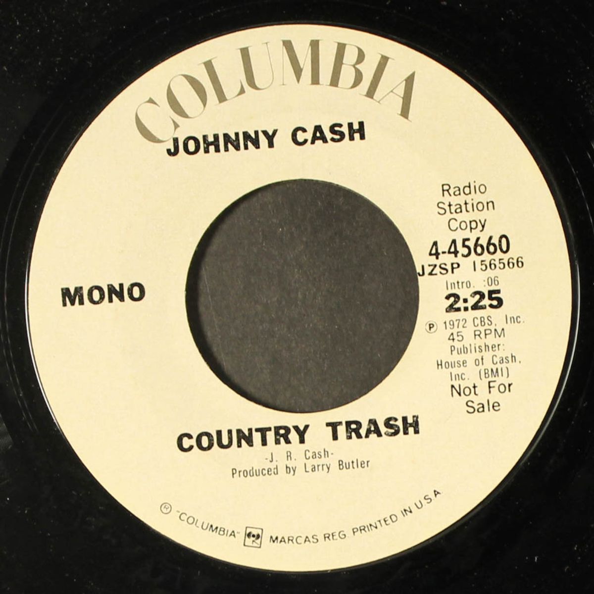 oney / country trash by JOHNNY CASH