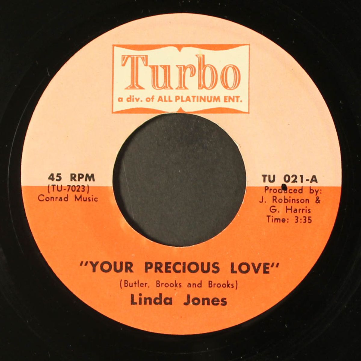don't go / your precious love by LINDA JONES