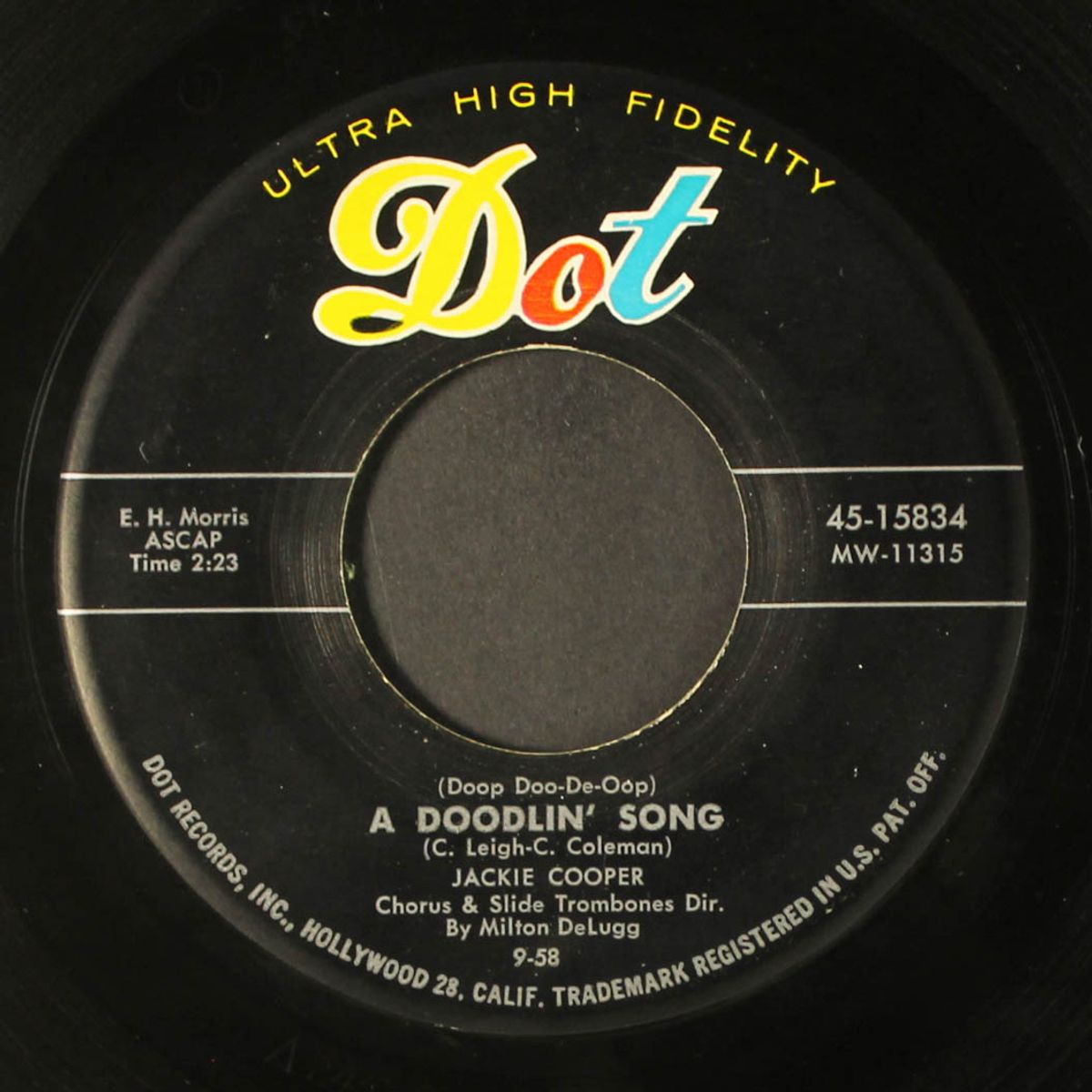 a doodlin' song / last night on the back porch by JACKIE COOPER