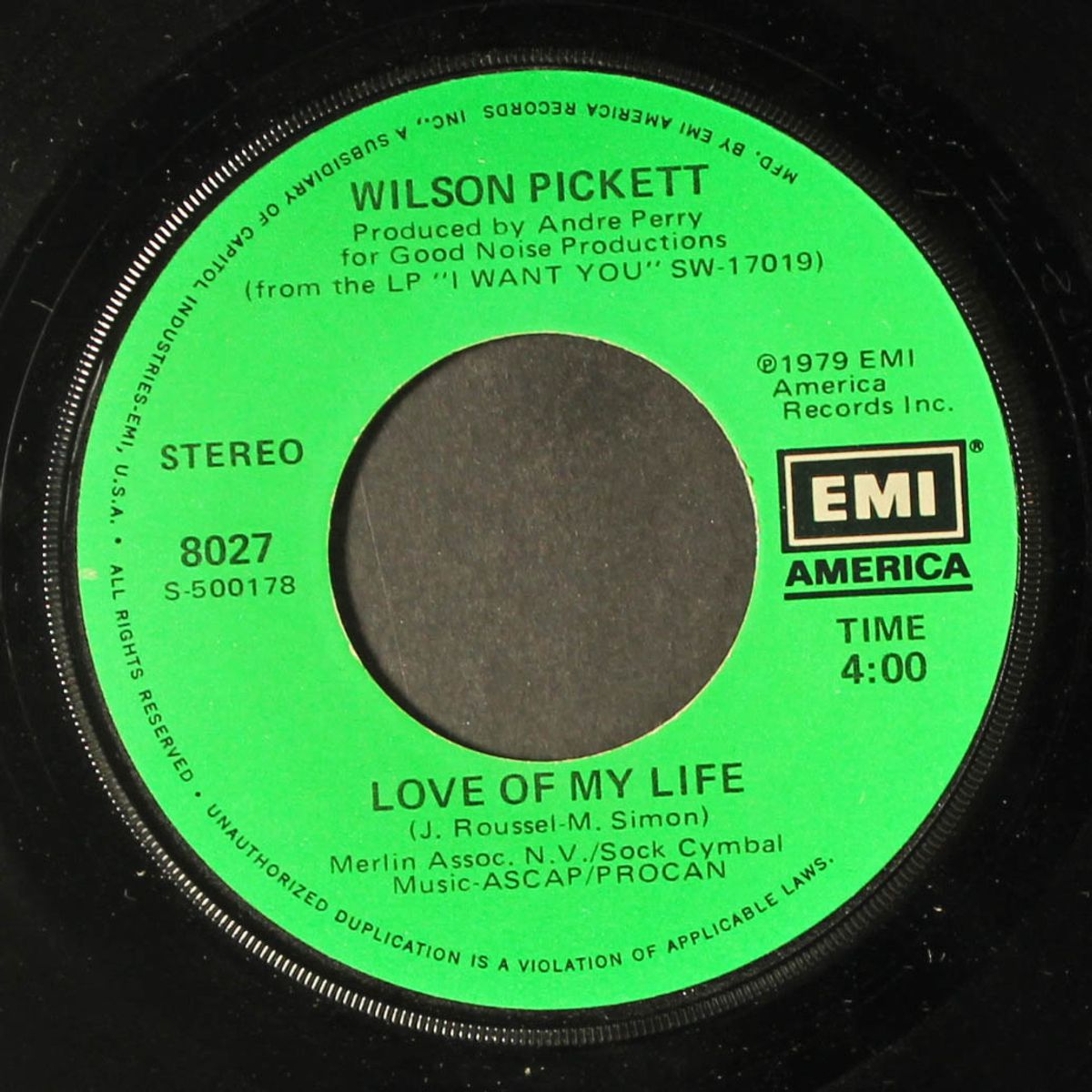 i want you / love of my life by WILSON PICKETT