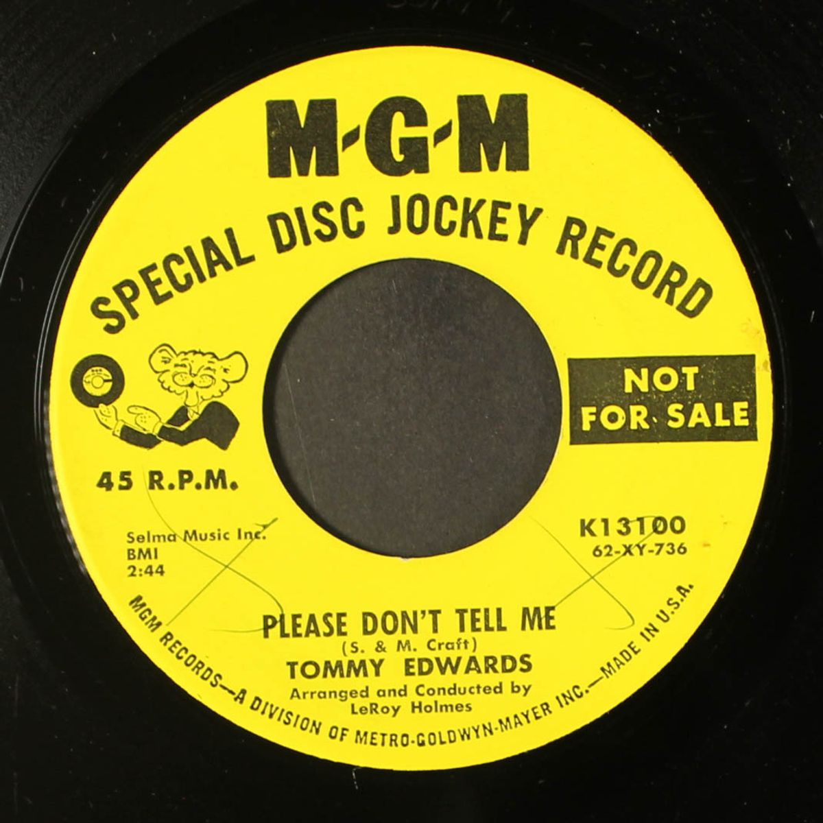 please don't tell me / tonight i won't be there by TOMMY EDWARDS