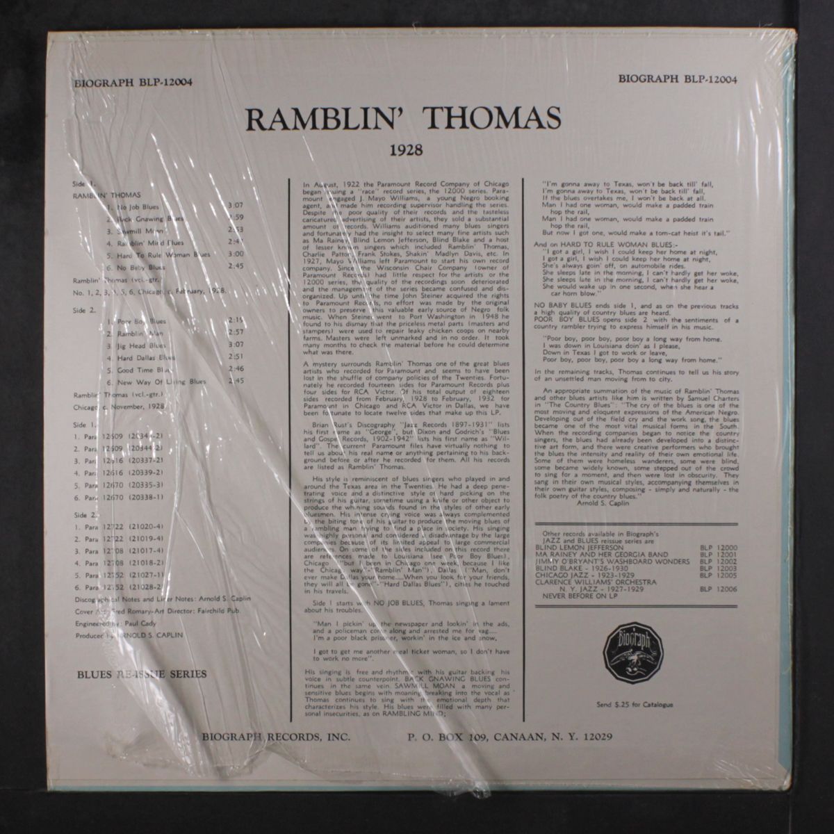 chicago blues, 1928 by RAMBLIN' THOMAS