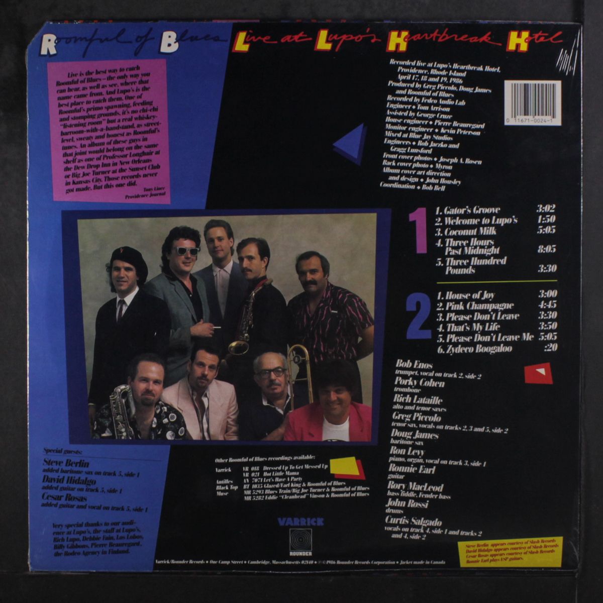 live at lupo's by ROOMFUL OF BLUES