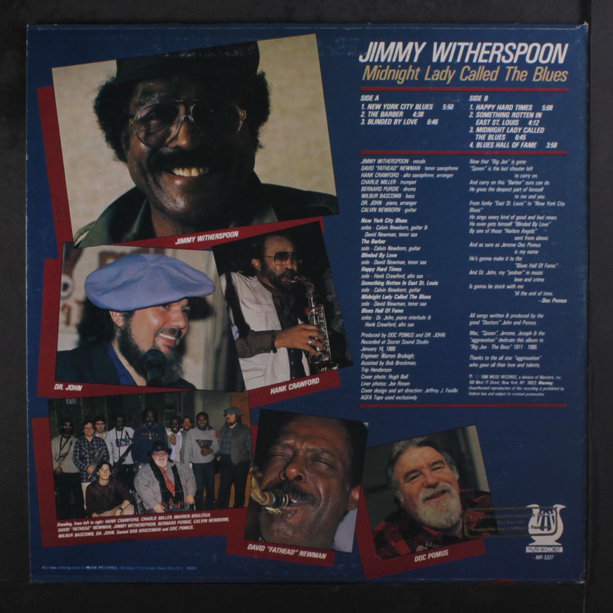 midnight lady called the blues by JIMMY WITHERSPOON