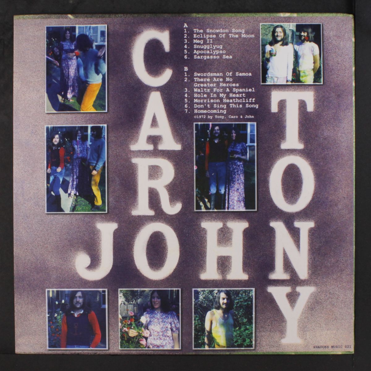 all on the first day by TONY CARO & JOHN