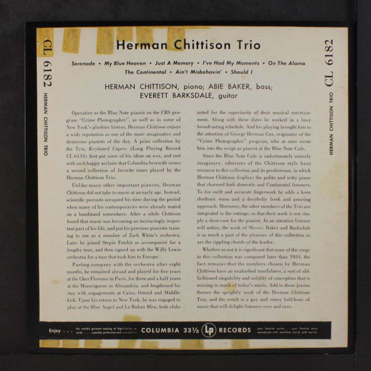 herman chittison trio by HERMAN CHITTISON