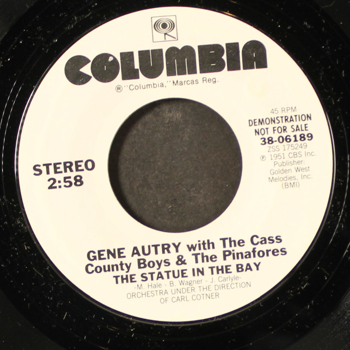 the statue in the bay / same by GENE AUTRY