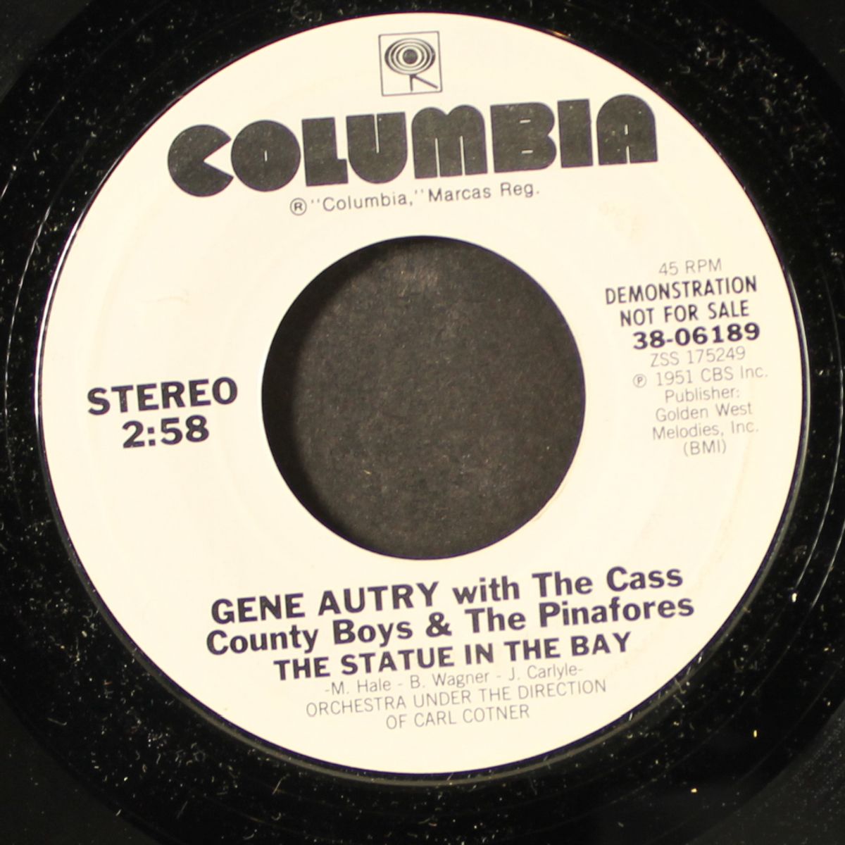 the statue in the bay / same by GENE AUTRY