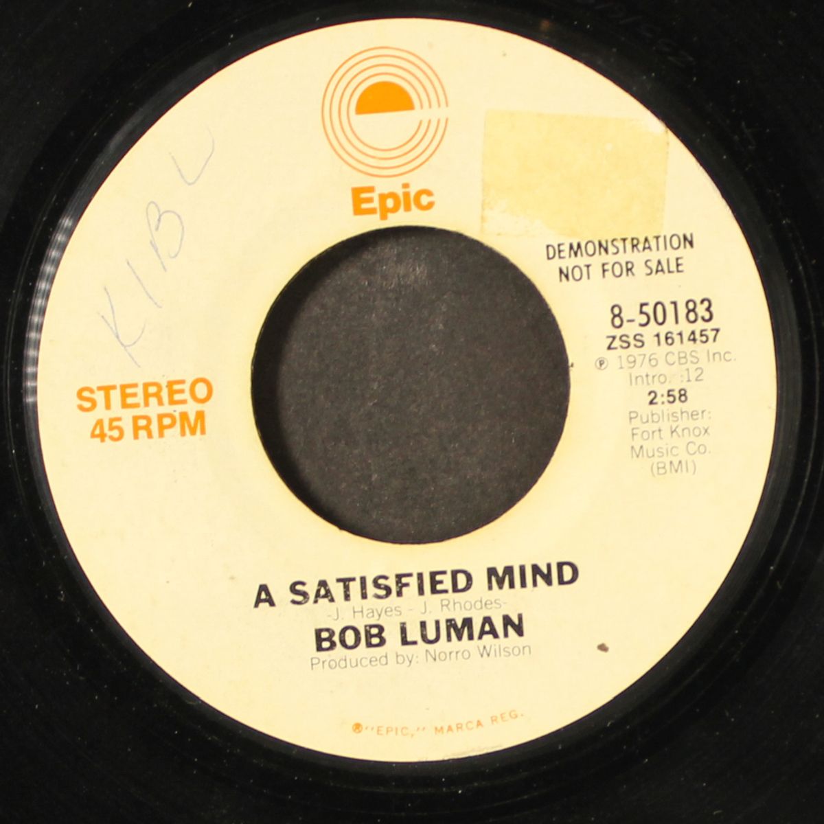 a satisfied mind by BOB LUMAN