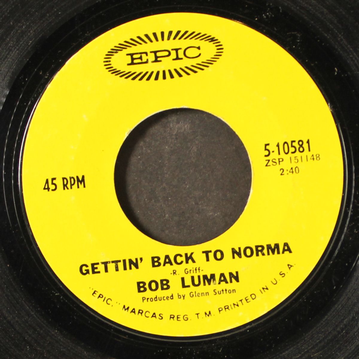 gettin' back to norma / maybellene by BOB LUMAN