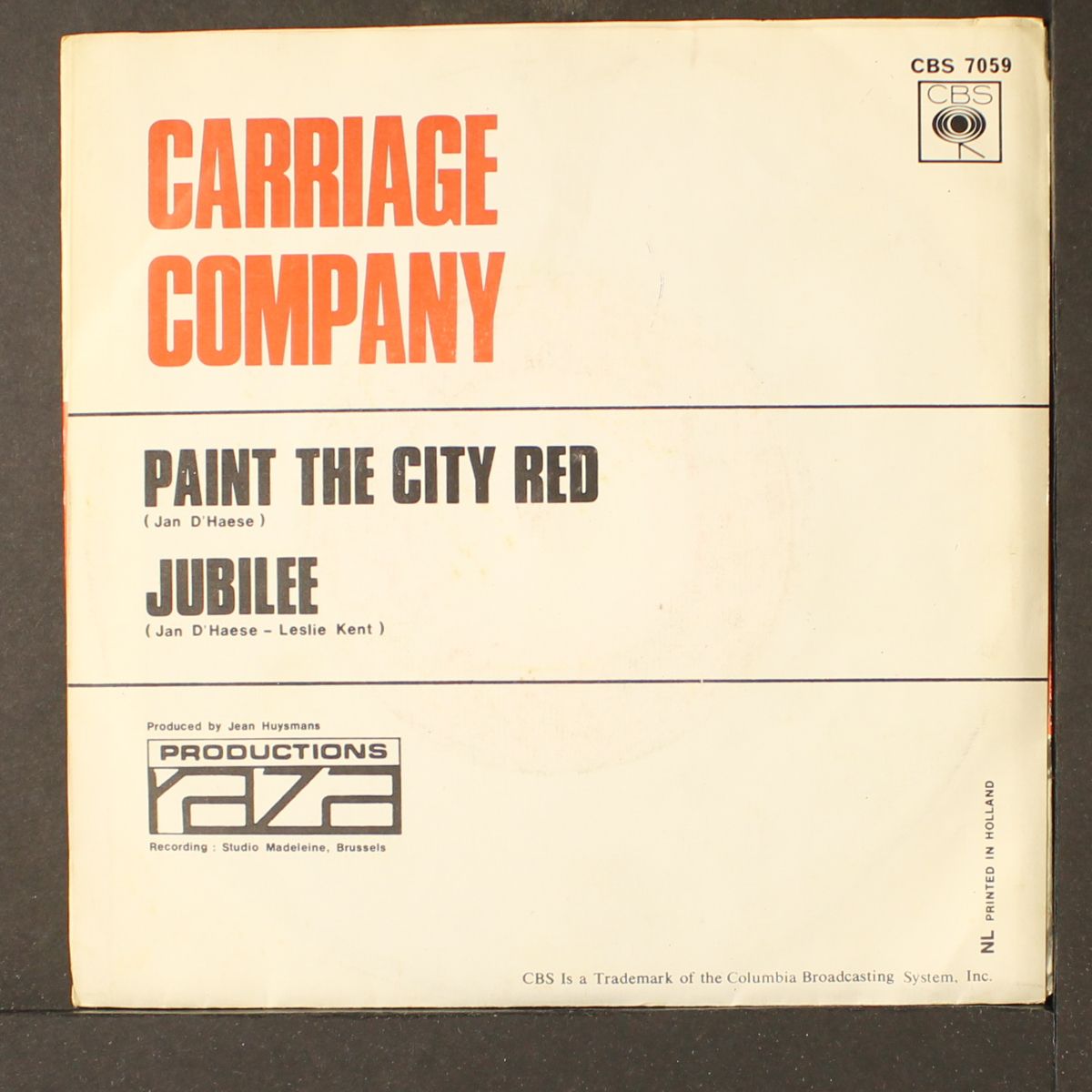 paint the city red / jubilee by CARRIAGE COMPANY