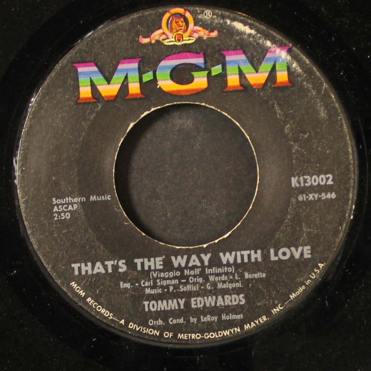 that's the way with love / the golden chain by TOMMY EDWARDS