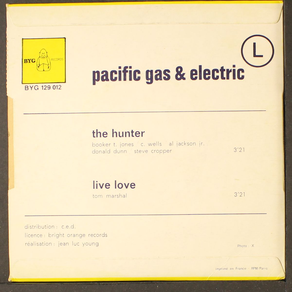 the hunter / live love by PACIFIC GAS & ELECTRIC