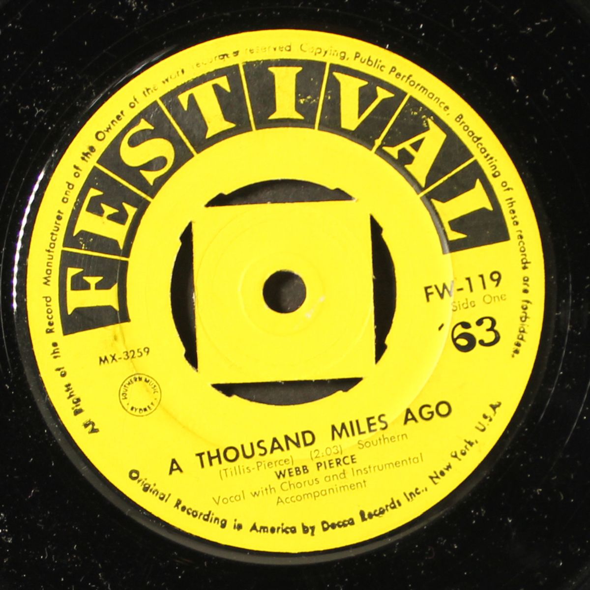 what goes on in your heart / a thousand miles ago by WEBB PIERCE