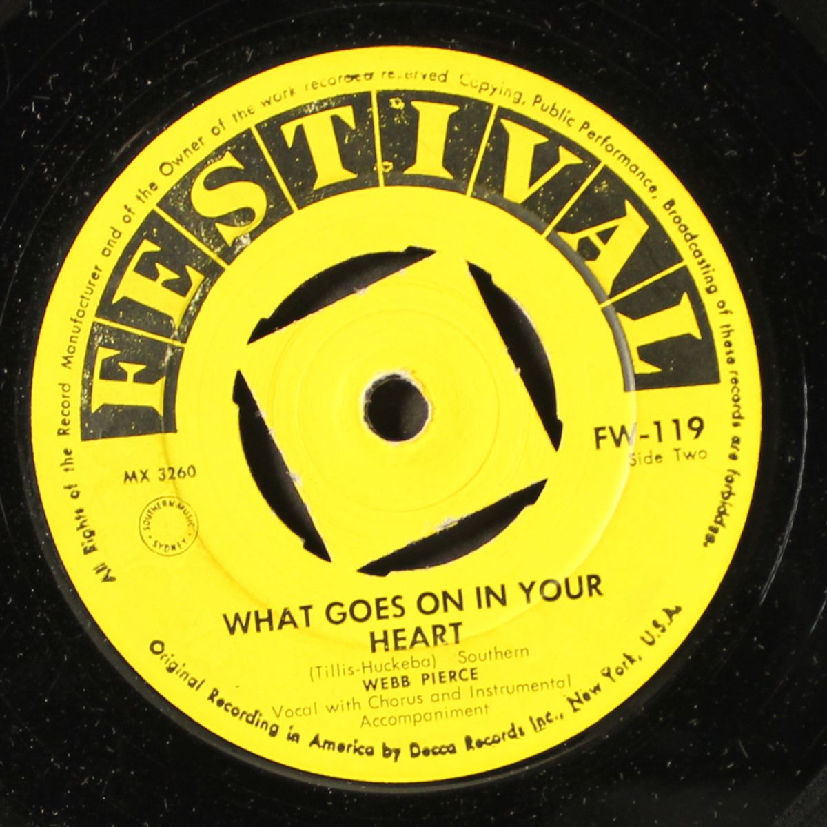 what goes on in your heart / a thousand miles ago by WEBB PIERCE
