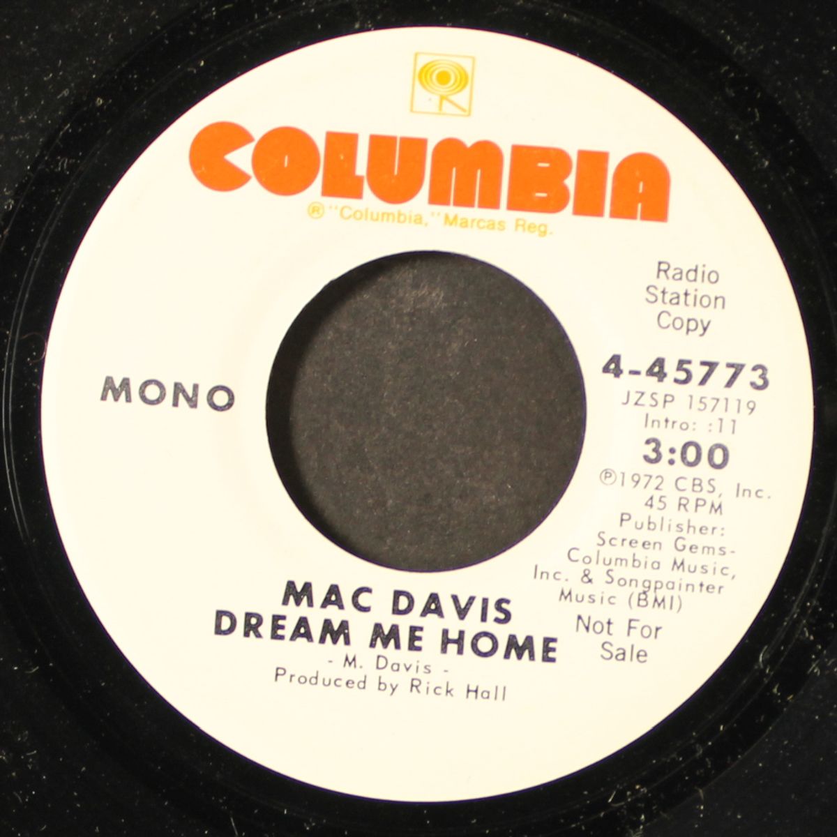 dream me home by MAC DAVIS