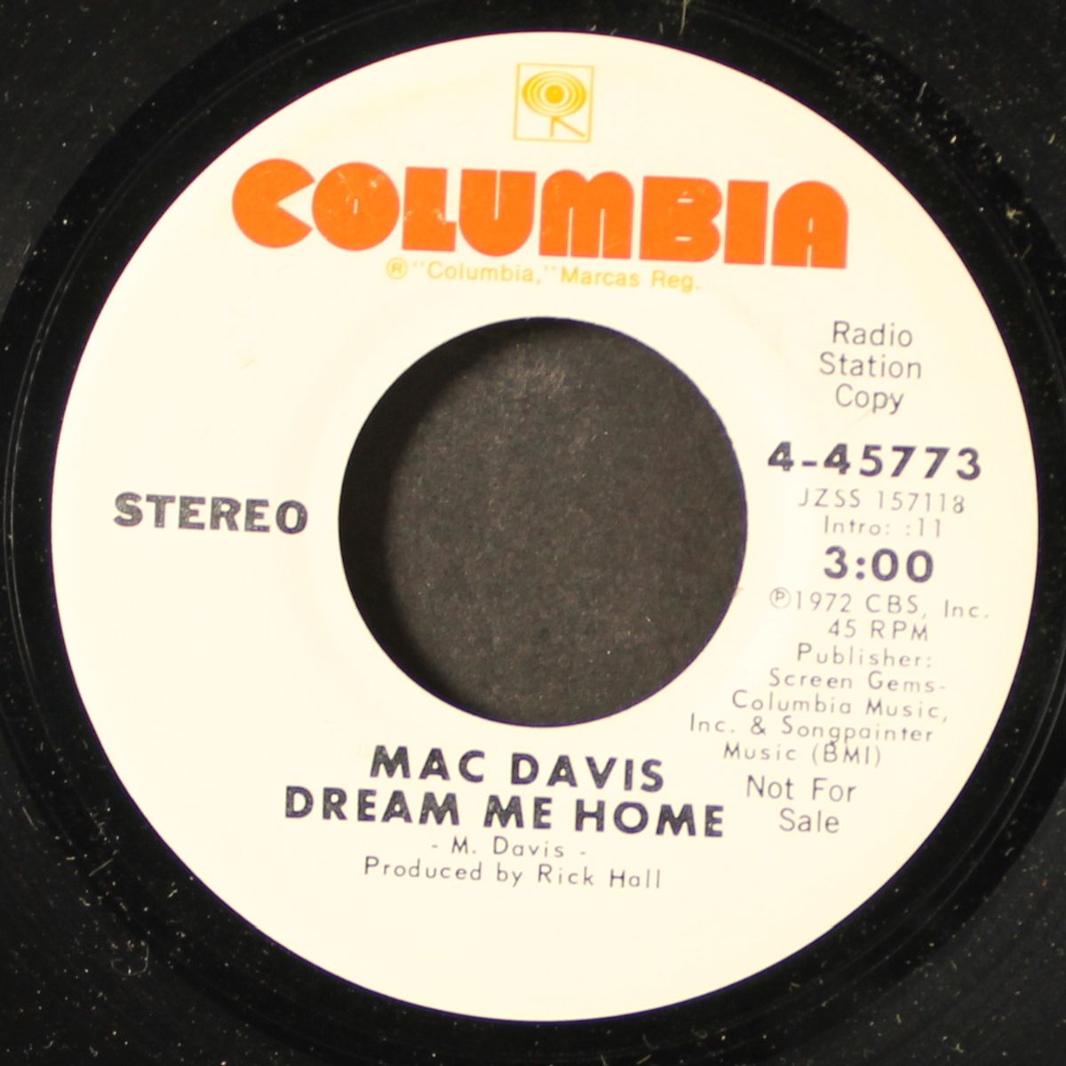 dream me home by MAC DAVIS