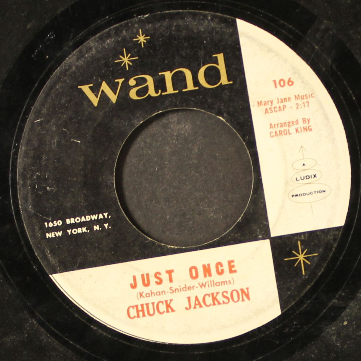 i don't want to cry / just once by CHUCK JACKSON