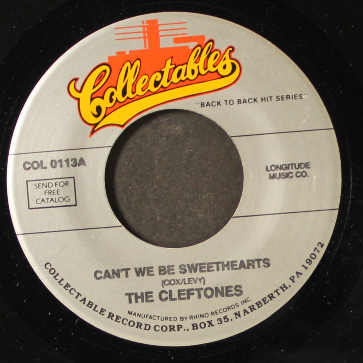 can't we be sweethearts / she's so fine by CLEFTONES