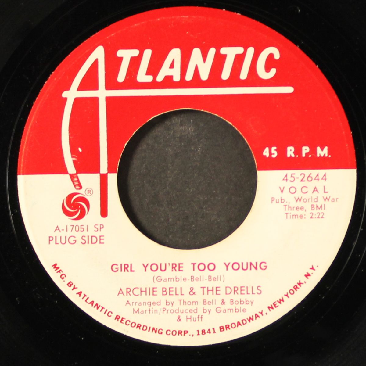 girl you're too young / do the hand jive by ARCHIE BELL & DRELLS